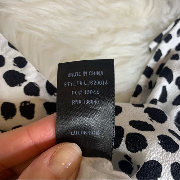 Lulus Hottie Dotty Black and White Print Romper - Picture 7 of 8